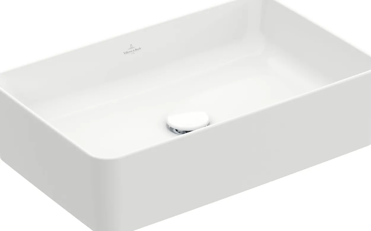 V&b collaro servant 56x36, titanceram hvit alpin u/armaturhull og overløp