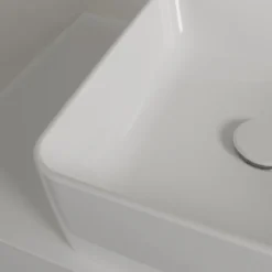 V&b collaro servant 38x38, titanceram hvit alpin u/armaturhull og overløp