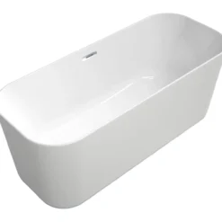 V&b finion badekar 170x70 med påfylling via overløp og designkant, detaljer i krom