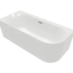 V&b loop & friends oval duo back-to-wall badekar 180x80 venstre hvit alpin