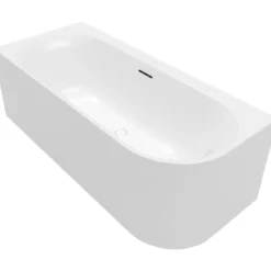 V&b loop & friends oval duo back-to-wall badekar 180x80 venstre stone white
