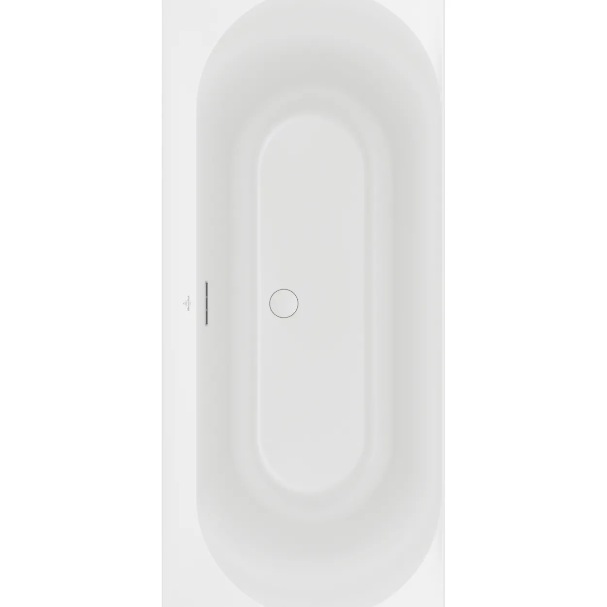 V&b loop & friends oval duo badekar 180x80 for innbygging stone white