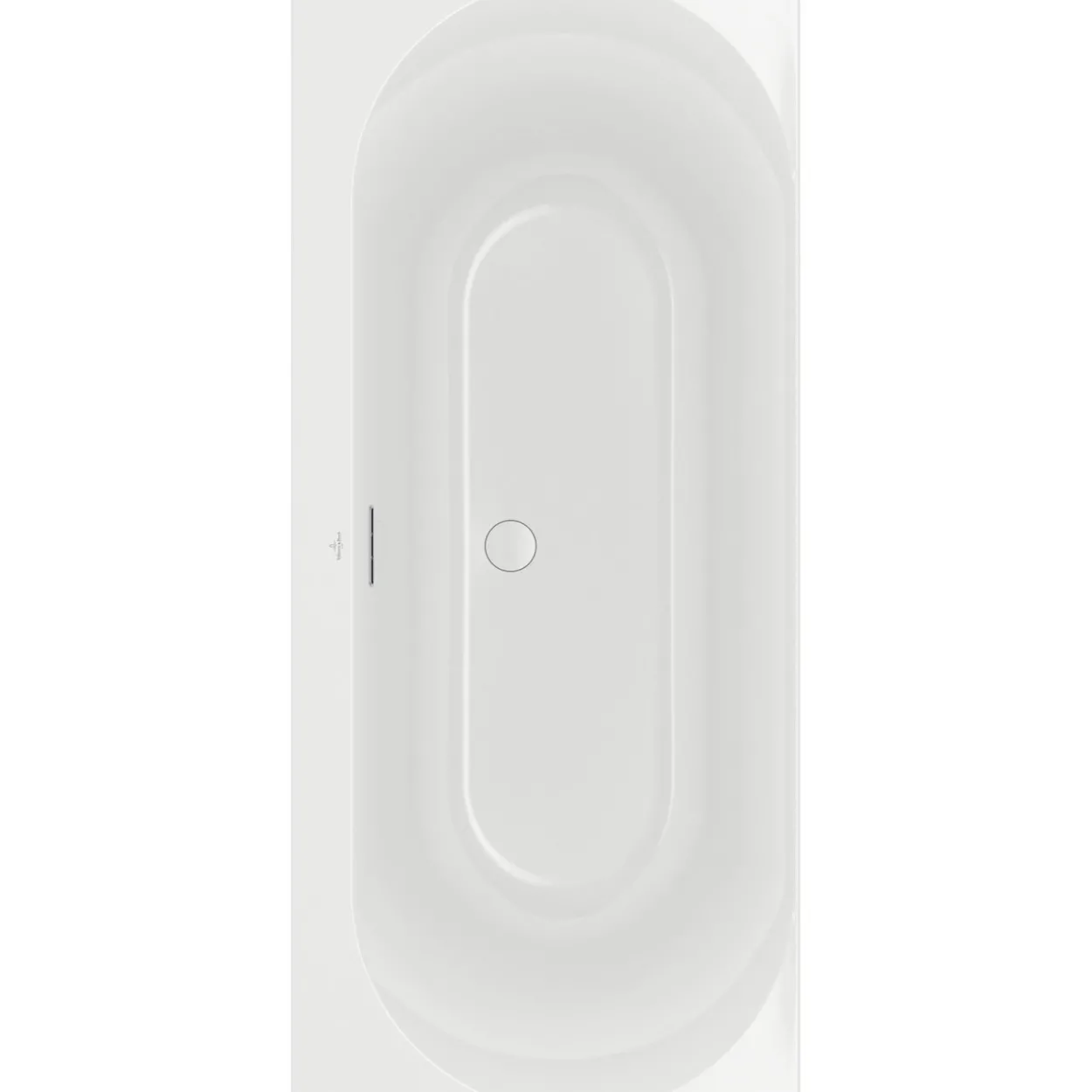 V&b loop & friends oval duo badekar 180x80 for innbygging hvit alpin
