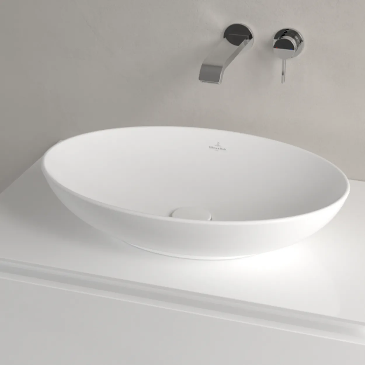 V&b loop & friends oval servant c+ 56x38 stone white
