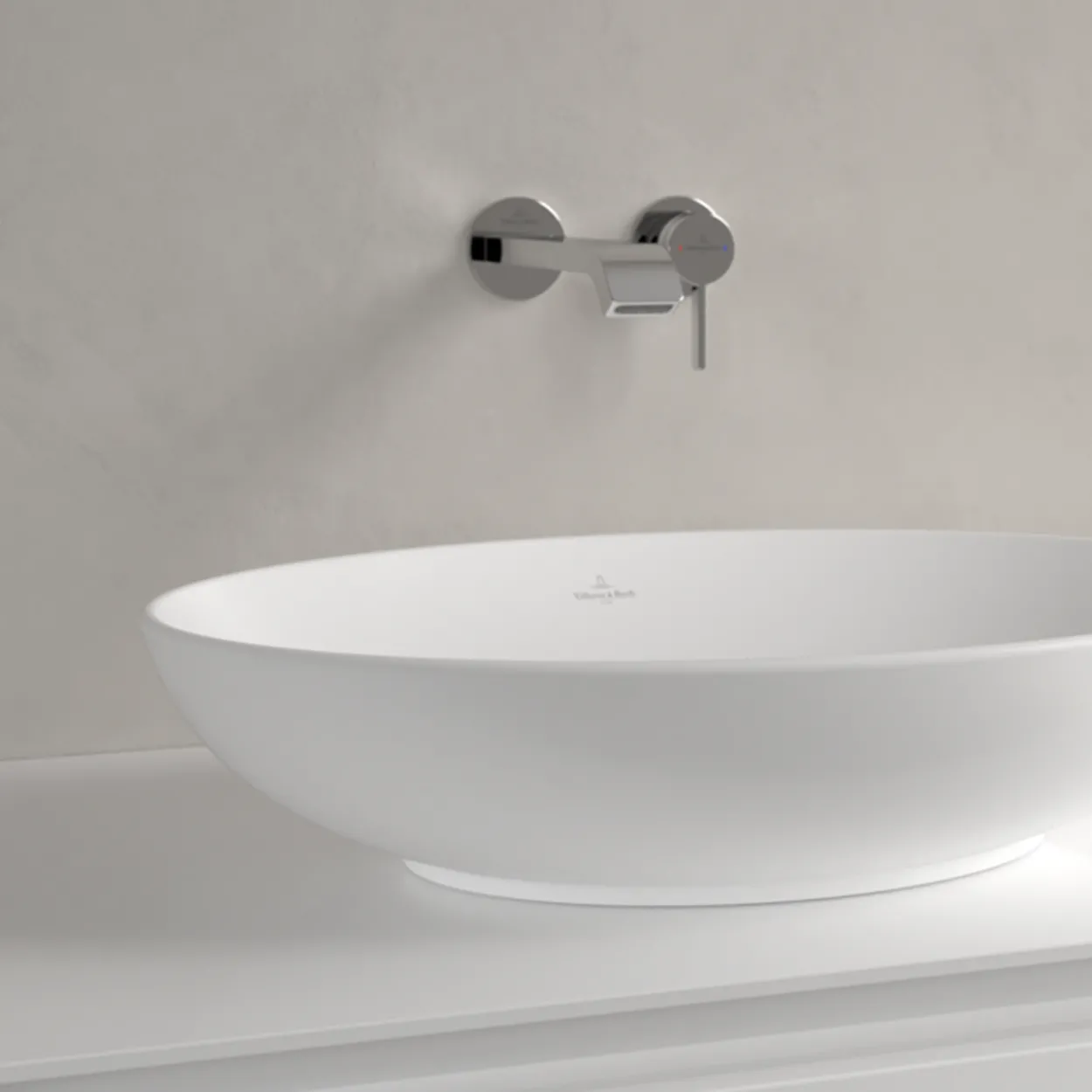 V&b loop & friends oval servant c+ 56x38 stone white