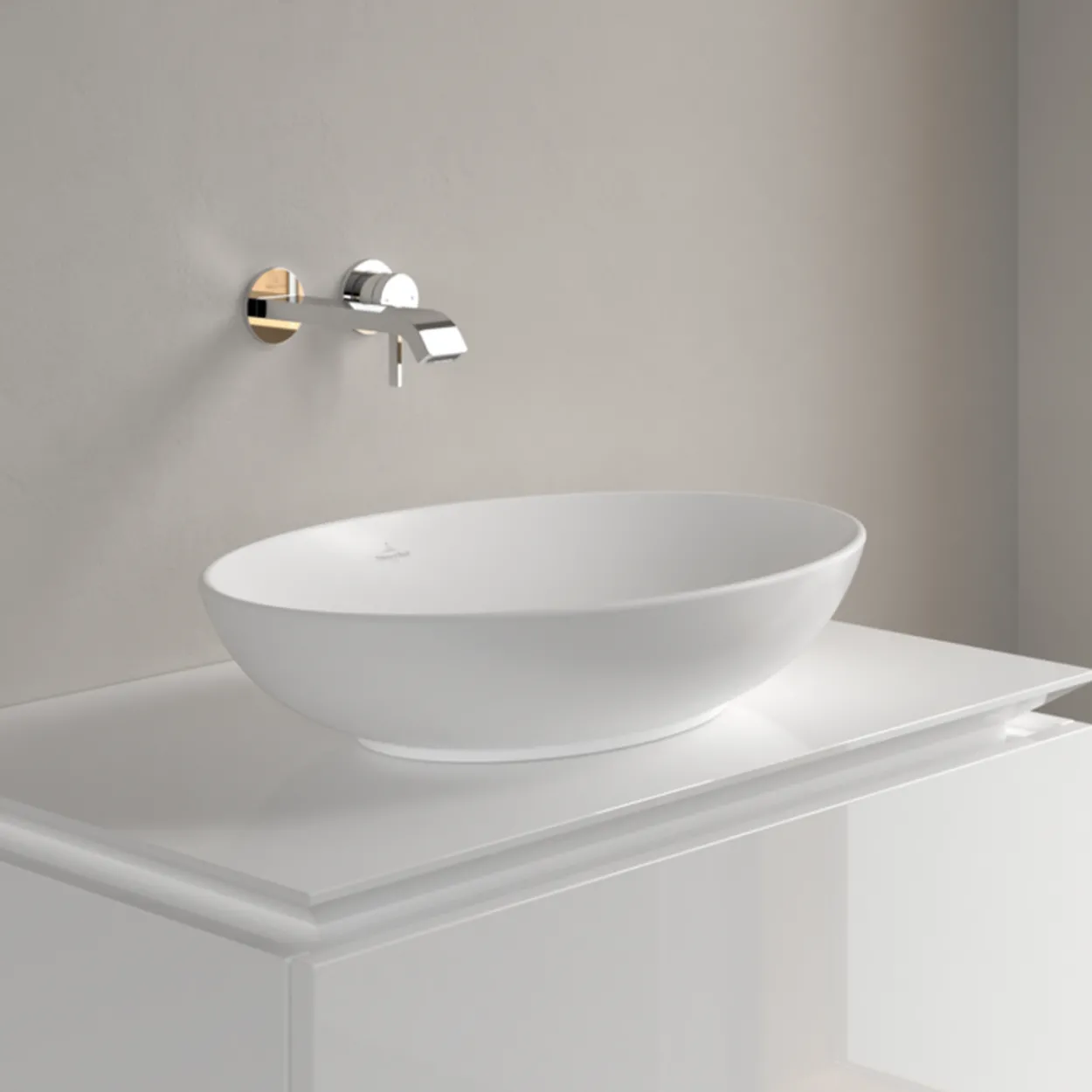 V&b loop & friends oval servant c+ 56x38 stone white