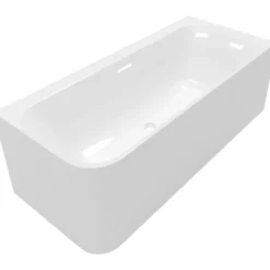 V&b loop & friends square duo back-to-wall badekar 180x80 høyre hvit alpin