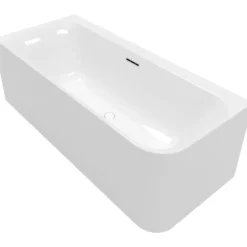 V&b loop & friends square duo back-to-wall badekar 180x80 venstre hvit alpin