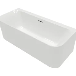 V&b loop & friends square duo back-to-wall badekar 180x80 hvit alpin