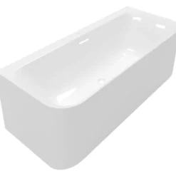 V&b loop & friends square duo back-to-wall badekar 180x80 hvit alpin