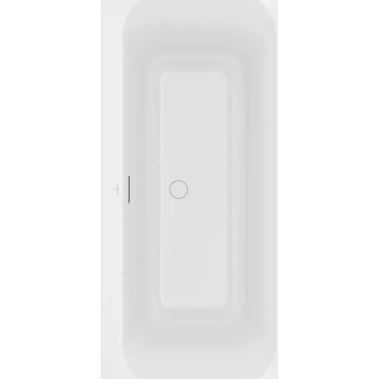 V&b loop & friends square duo badekar 180x80 for innbygging stone white