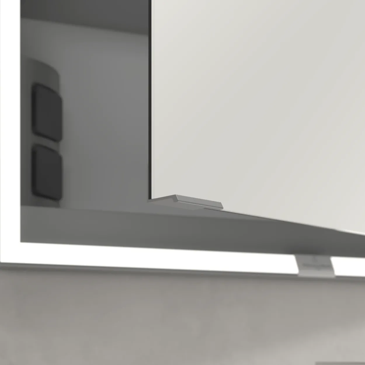 V&b my view now speilskap innbygging 60x75 høyre m/ sensor & lys