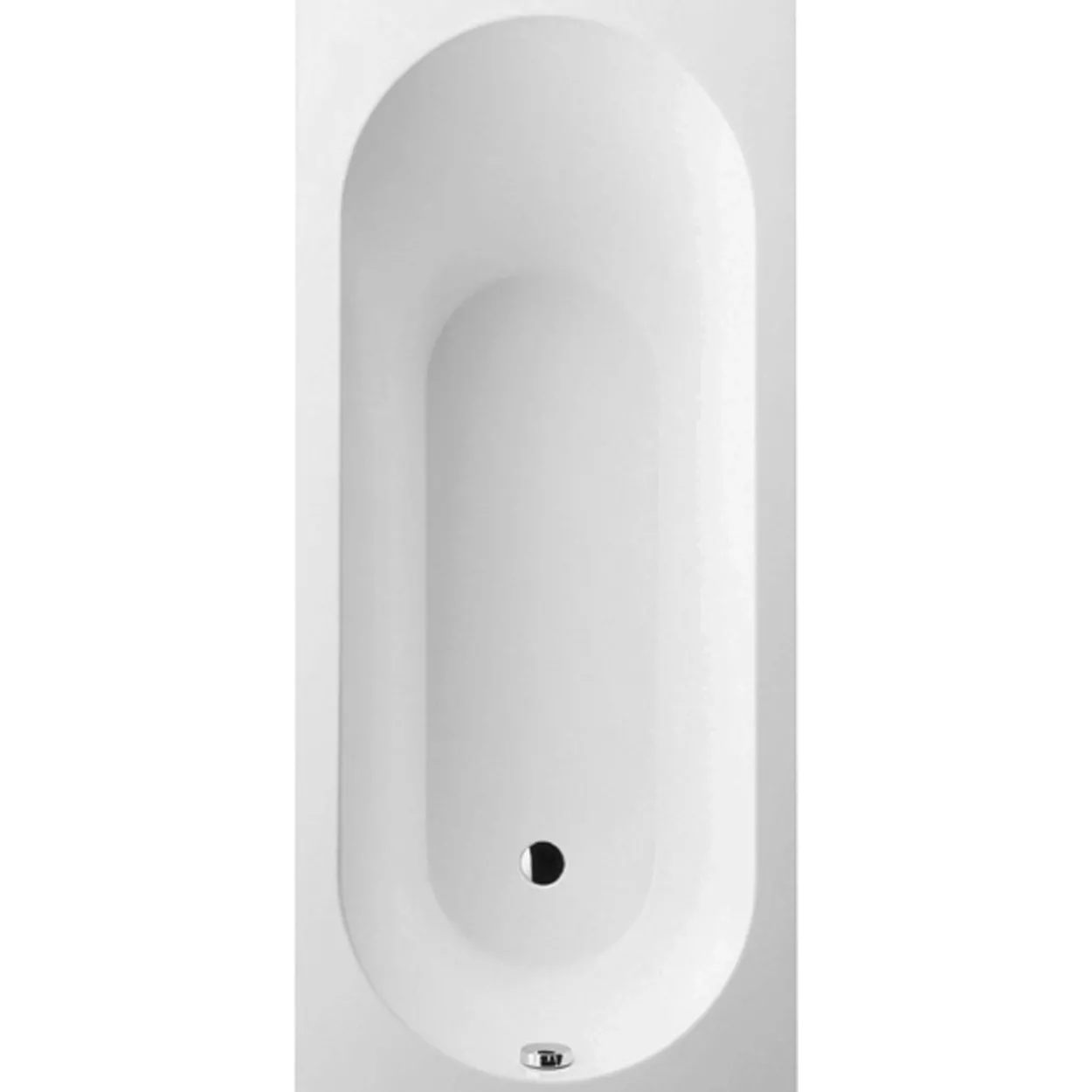 V&b oberon badekar 160x75 for innbygging hvit alpin