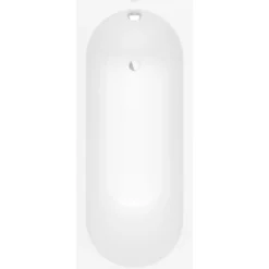 V&b oberon badekar 170x70 for innbygging stone white