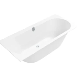 V&b oberon 2.0 badekar 170x75 for innbygging hvit alpin m/avløpssett i hvit/krom