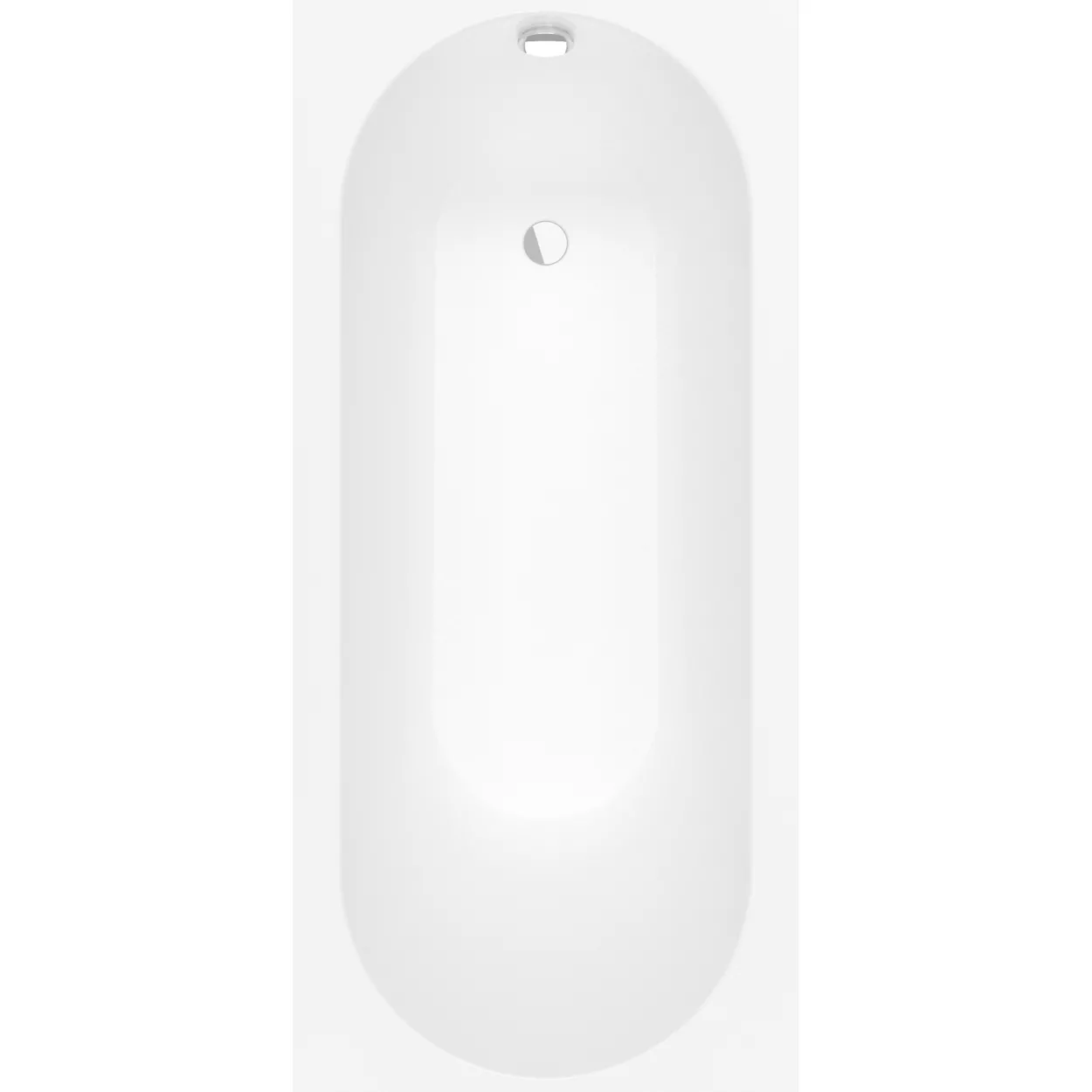 V&b oberon badekar 170x75 for innbygging stone white