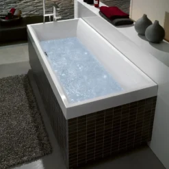 V&b square duo badekar 170x75 for innbygging hvit alpin