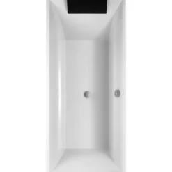 V&b square duo badekar 180x80 for innbygging hvit alpin