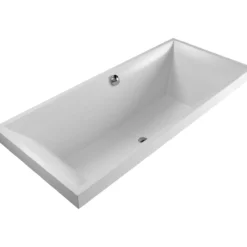 V&b square duo badekar 180x80 for innbygging hvit alpin