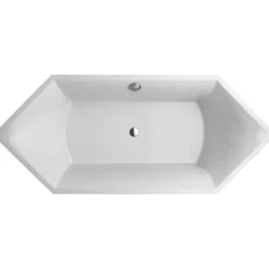 V&b square duo badekar 190x80 sekskantet for innbygging hvit alpin