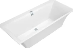 V&b squaro edge 12 badekar 170x75 for innbygging med avløpssett i krom