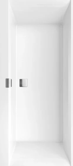 V&b squaro edge 12 badekar 180x80 for innbygging med avløpssett i krom
