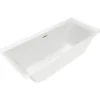 V&b subway 3.0 badekar 170x75 for innbygging stone white m/avløpssett i krom/stone white