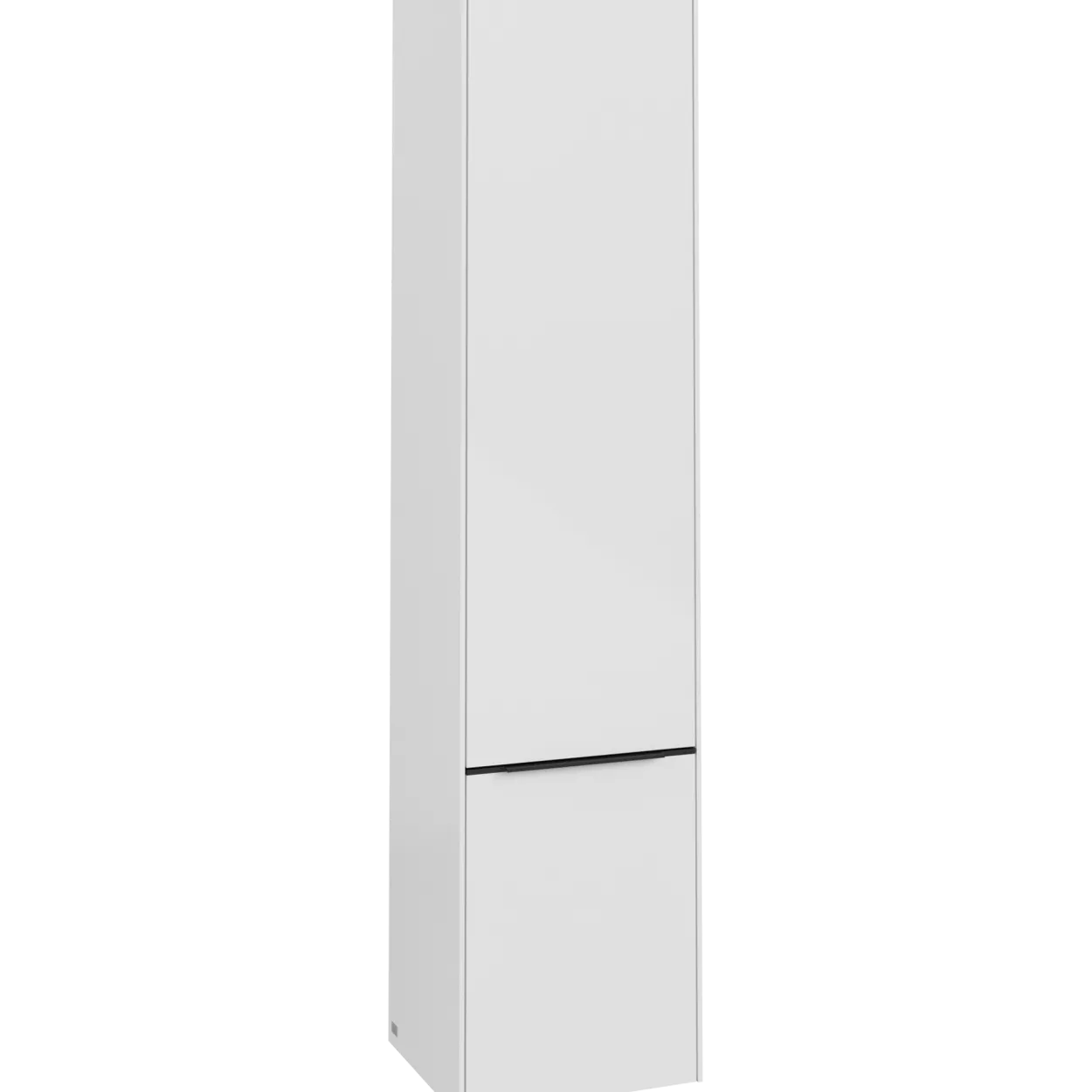 V&b subway 3.0 høyskap 40x171 høyre 2 dører brilliant white håndtak i volcano black