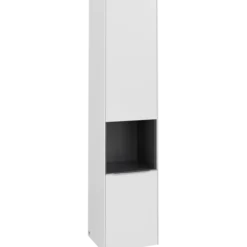 V&b subway 3.0 høyskap 40x171 høyre 2 dører & hylle pure white håndtak i krom