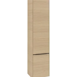 V&b subway 3.0 høyskap 40x171 høyre 2 dører nordic oak håndtak i volcano black