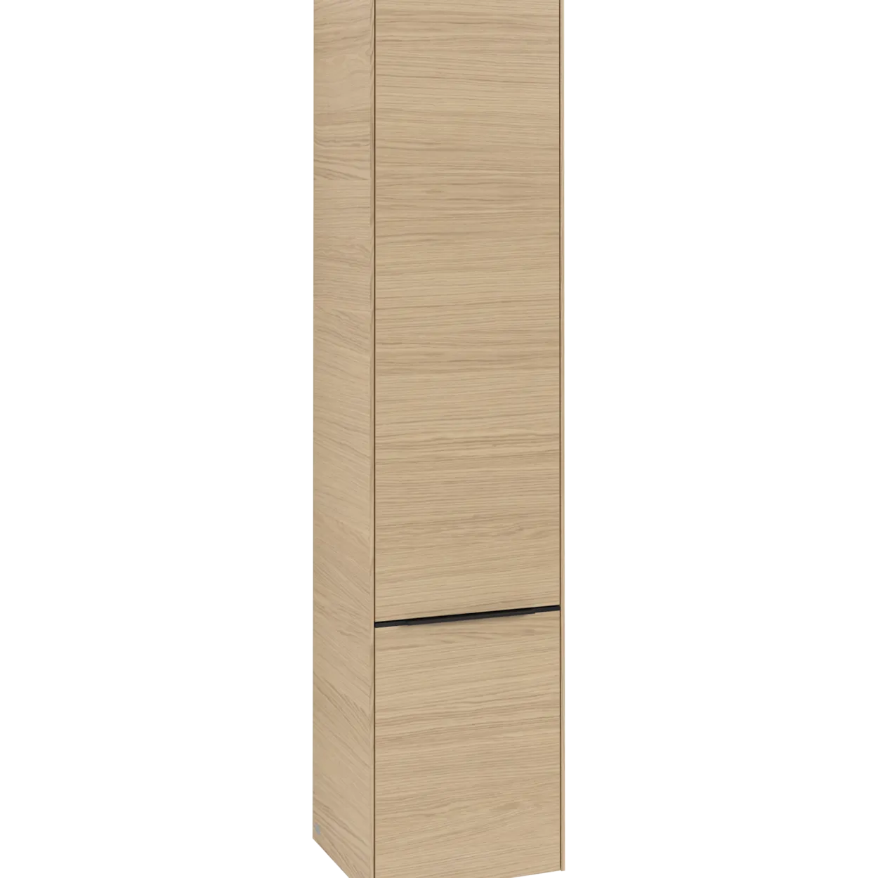 V&b subway 3.0 høyskap 40x171 høyre 2 dører nordic oak håndtak i volcano black