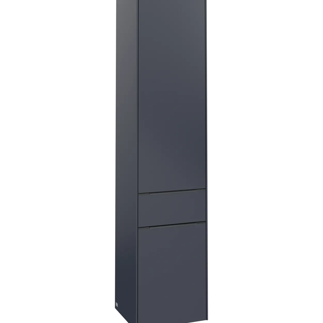 V&b subway 3.0 høyskap 40x171 høyre 2 dører & skuff marine blue håndtak i møbelets farge