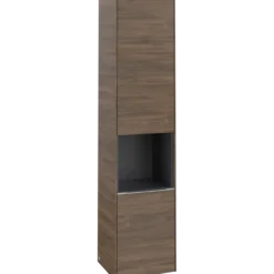 V&b subway 3.0 høyskap 40x171 venstre 2 dører & hylle arizona oak håndtak i krom