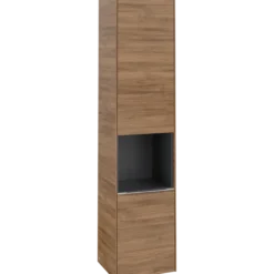 V&b subway 3.0 høyskap 40x171 venstre 2 dører & hylle kansas oak håndtak i krom