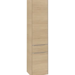 V&b subway 3.0 høyskap 40x171 venstre 2 dører & skuff nordic oak håndtak i krom