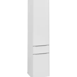 V&b subway 3.0 høyskap 40x171 venstre 2 dører & skuff pure white håndtak i krom