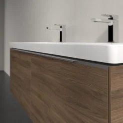 V&b subway 3.0 servantskap 127x42 arizona oak håndtak i krom