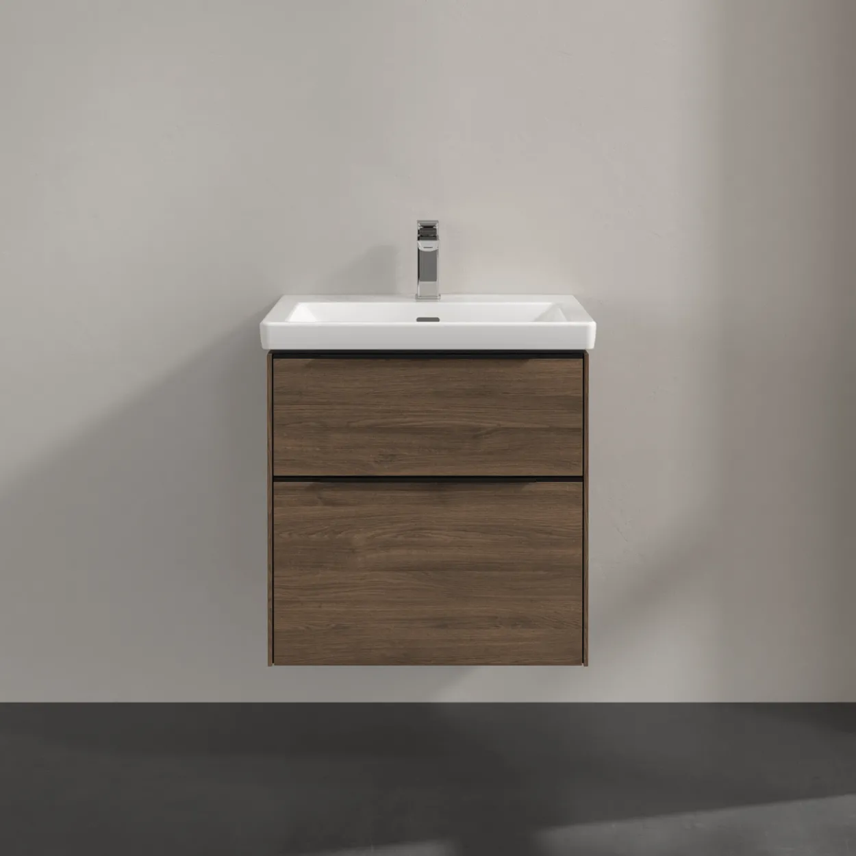 V&b subway 3.0 servantskap 57x47 arizona oak håndtak i volcano black
