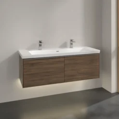 V&b subway 3.0 servantskap 127x42 arizona oak m/lys håndtak i krom