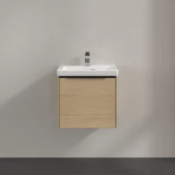 V&b subway 3.0 servantskap 47x42 arizona oak m/lys håndtak i volcano black
