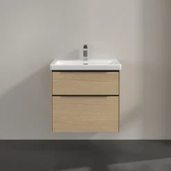 V&b subway 3.0 servantskap 62x57 arizona oak m/lys håndtak i volcano black