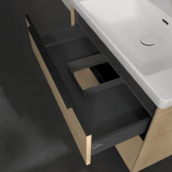 V&b subway 3.0 servantskap 77x57 arizona oak m/lys håndtak i volcano black