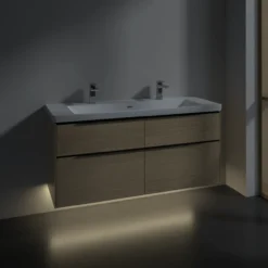 V&b subway 3.0 servantskap 127x57 arizona oak m/lys håndtak i volcano black