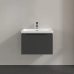 V&b subway 3.0 servantskap 66x42 black graphite håndtak i volcano