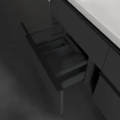 V&b subway 3.0 servantskap 127x57 black graphite håndtak i volcano