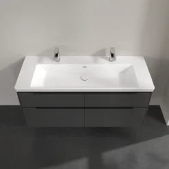 V&b subway 3.0 servantskap 127x57 black graphite håndtak i volcano