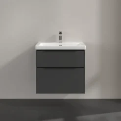 V&b subway 3.0 servantskap 62x57 black graphite håndtak i volcano