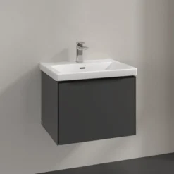 V&b subway 3.0 servantskap 57x42 black graphite håndtak i volcano