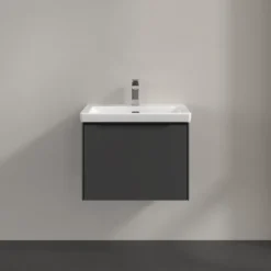 V&b subway 3.0 servantskap 57x42 black graphite håndtak i volcano