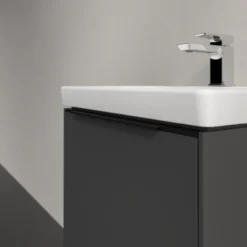V&b subway 3.0 servantskap 47x42 black graphite håndtak i volcano